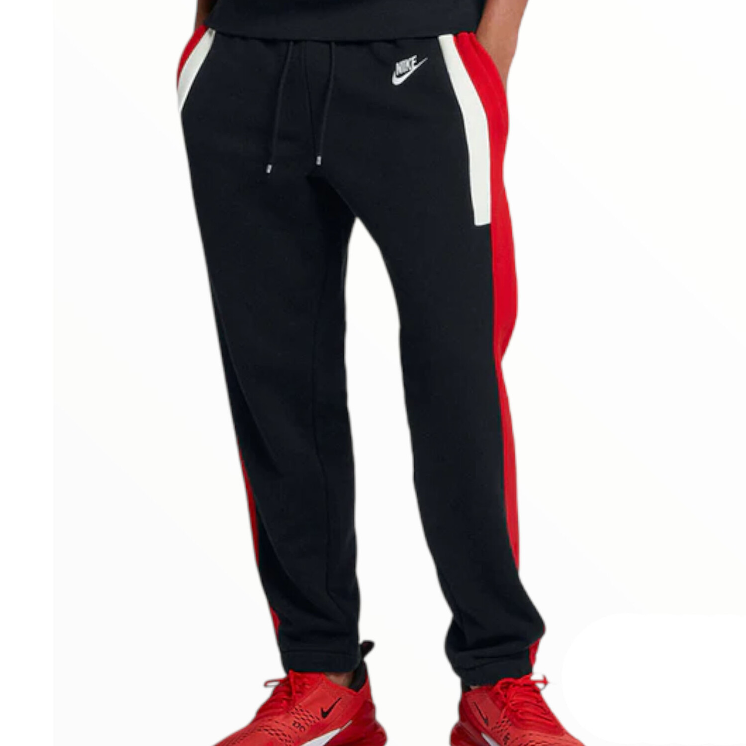 

Спортивные брюки Nike Retro Splicing Knit, черный/красный