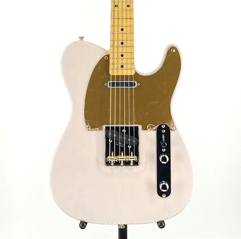 Fender JV Модифицированная кленовая накладка 50-х годов Telecaster White Blonde Серийный номер: JV003199 JV Modified '50s Telecaster
