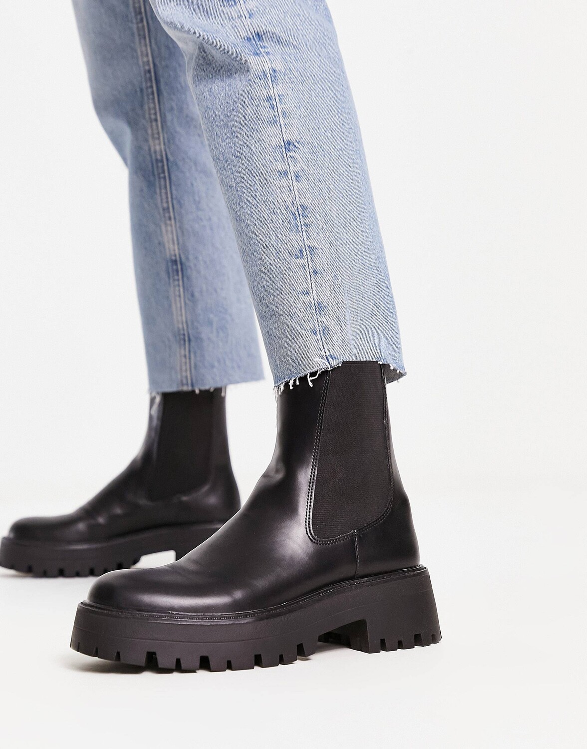 

Ботинки Pull&Bear chunky chelsea, черный