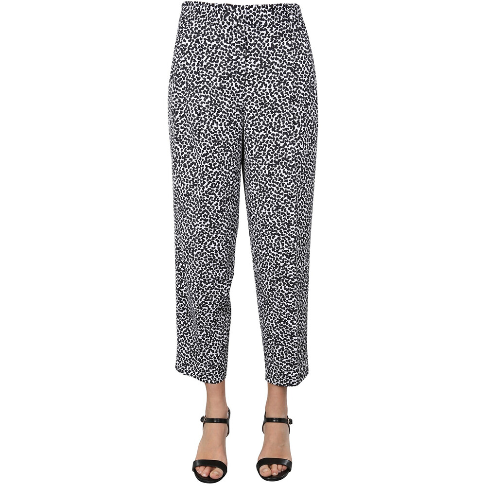

Брюки Michael Kors Straight Fit, черный/белый