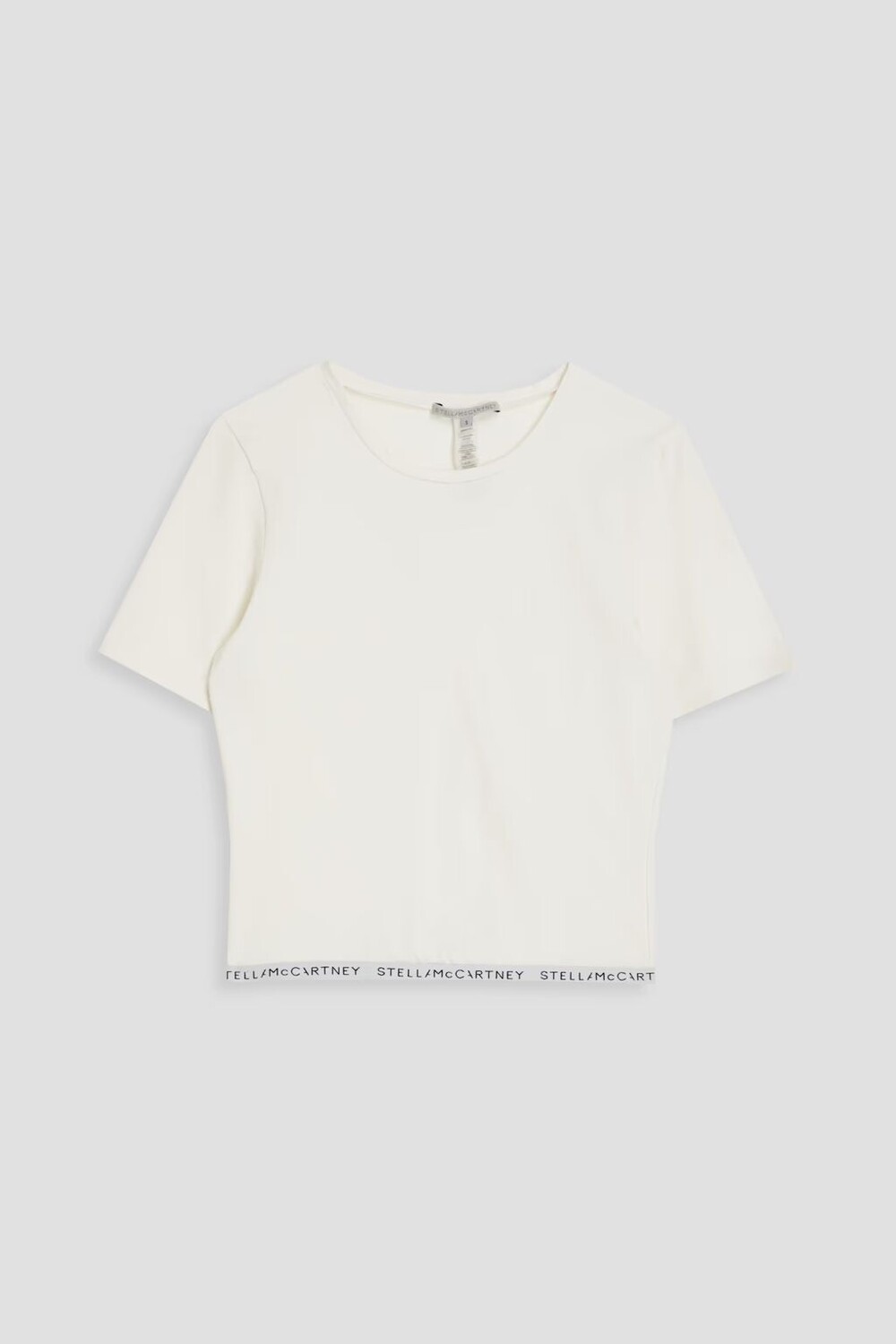 

Футболка из эластичного хлопкового джерси Stella Mccartney, белый
