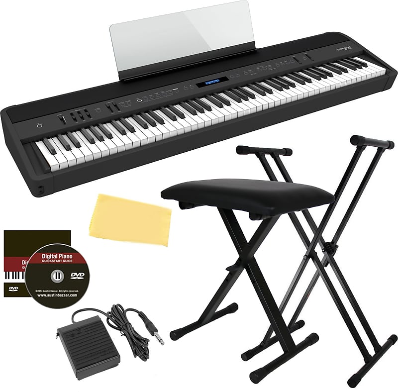 Цифровое пианино Roland FP-90X — черное с подставкой FP-90X-BK-COMBO-DLX цифровое пианино roland fp 90x wh