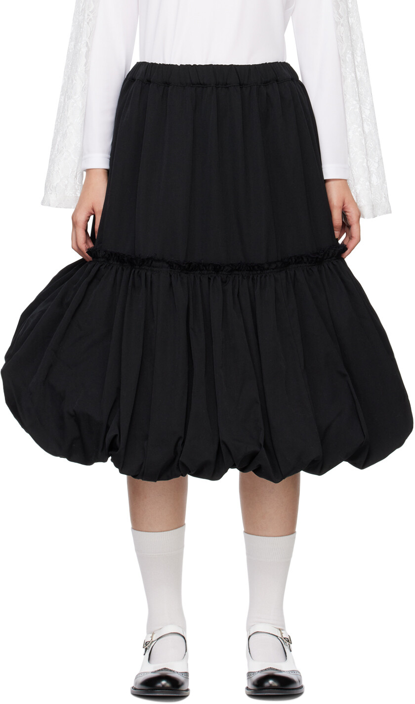 

Черная многоуровневая юбка-миди Comme des Garçons Comme des Garçons