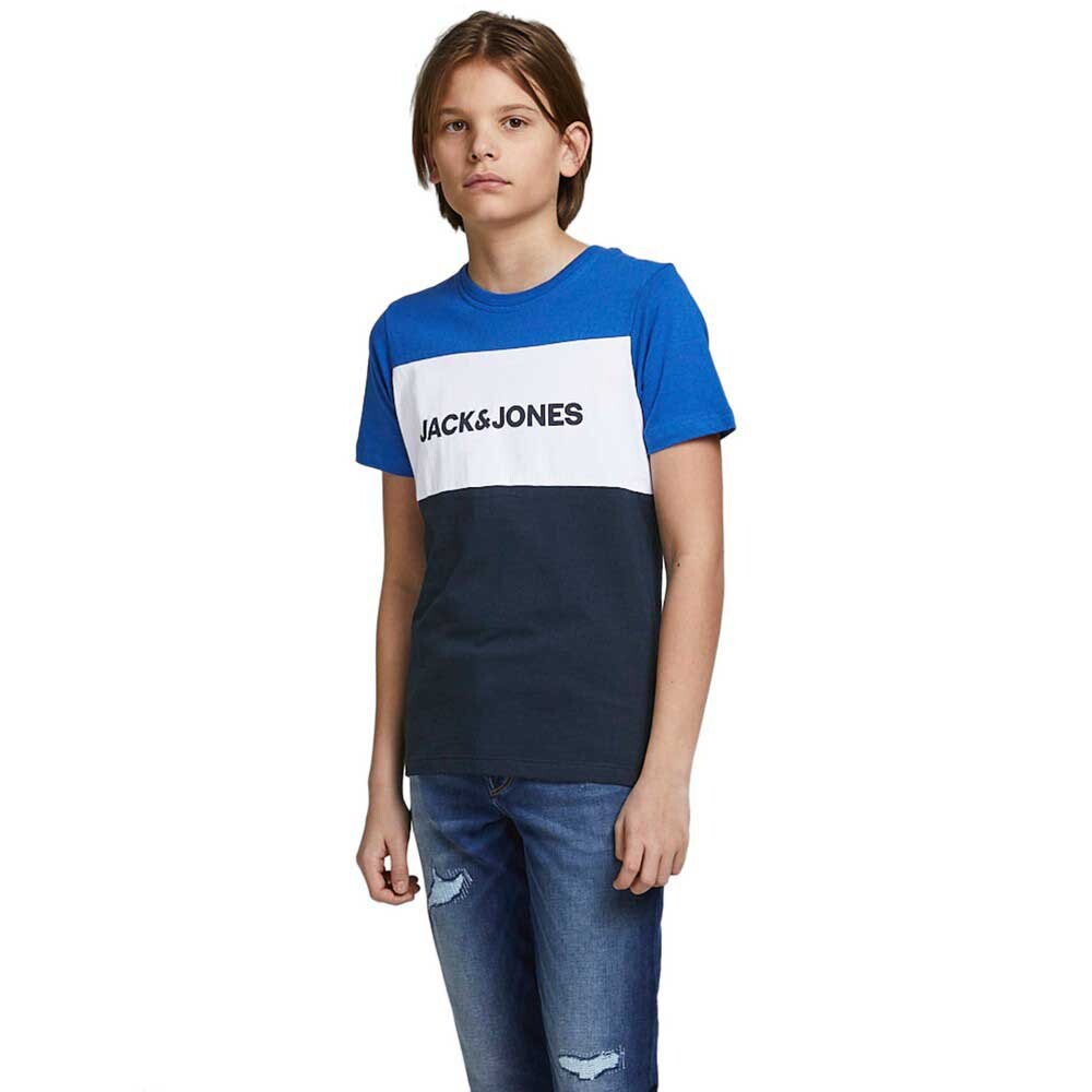 

Футболка с коротким рукавом Jack & Jones Logo Blocking, синий