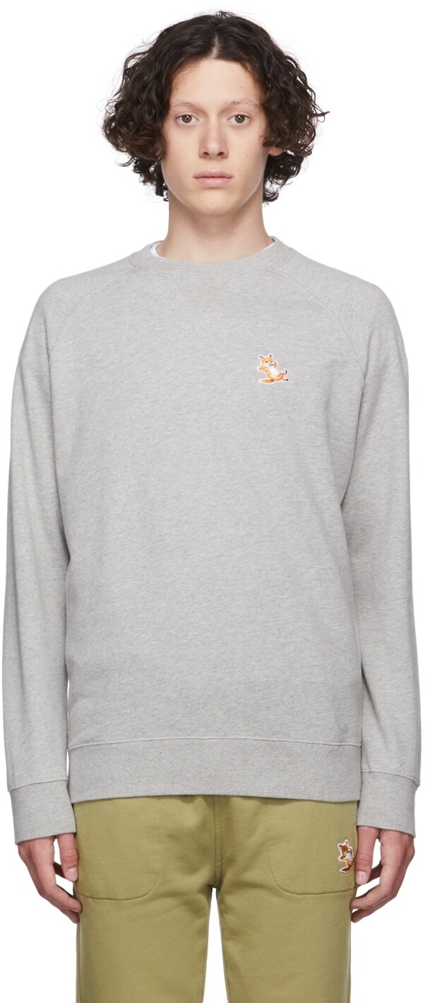 

Серый свитшот Chillax Fox Maison Kitsuné