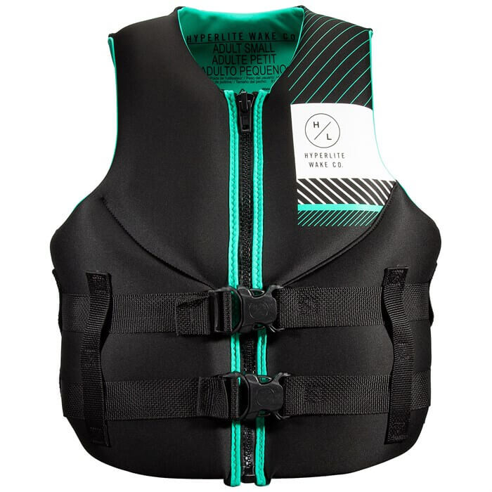 

Жилет Hyperlite Indy Neo CGA Wake — Women's 2022, черный/бирюзовый