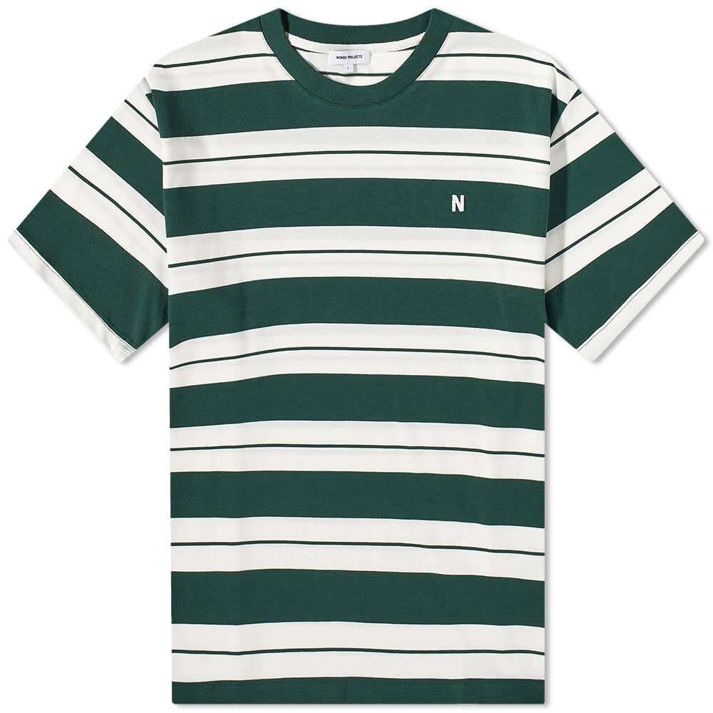 

Футболка Norse Projects Johannes Varsity Stripe Tee, Зеленый