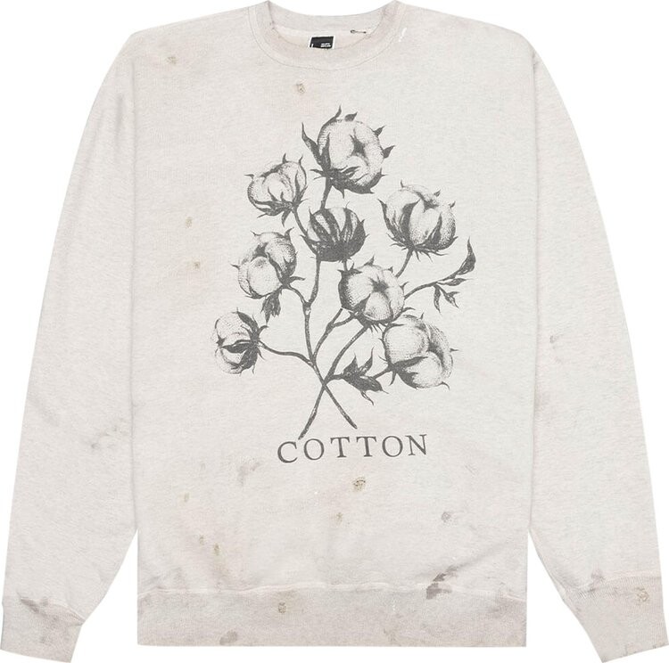 

Толстовка Saint Michael Floral Screenprint Graphic Sweatshirt 'Grey', серый