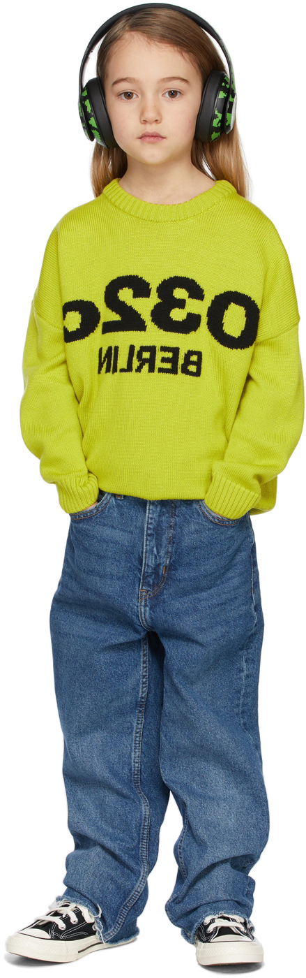Эксклюзивный детский зеленый свитер SSENSE для селфи 032c