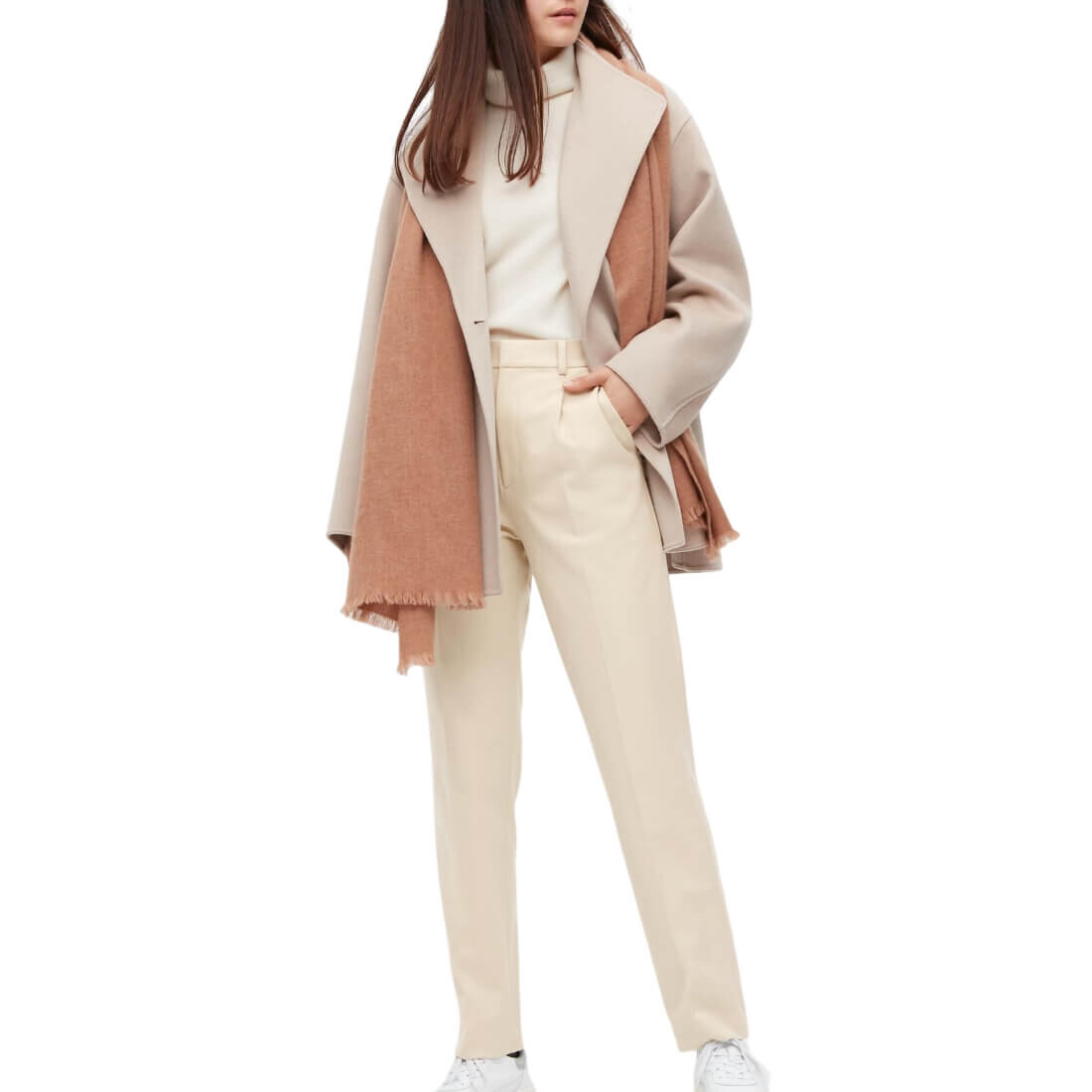 

Брюки Uniqlo Heattech Pleated (Long), натуральный, Серый