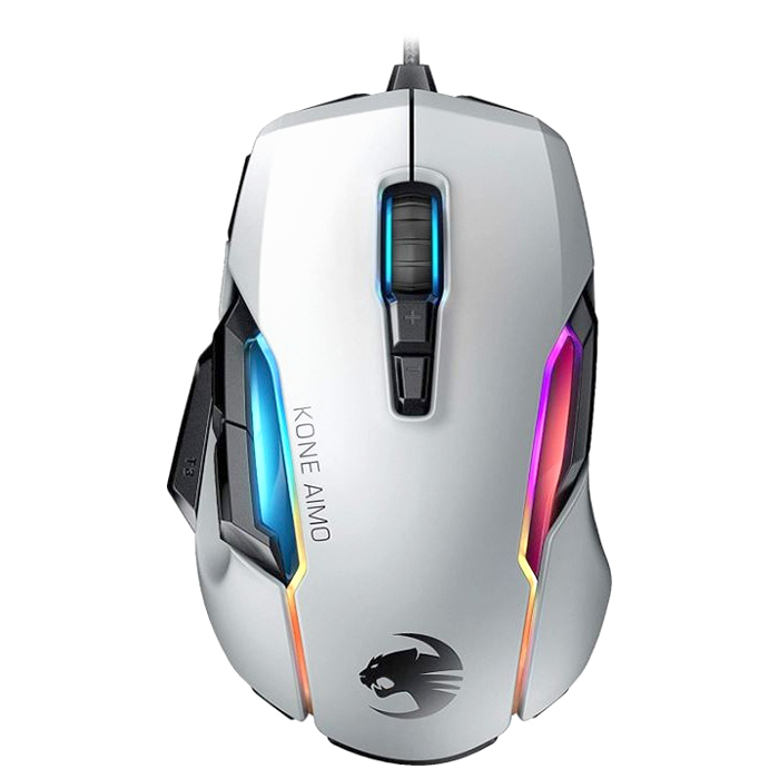 Проводная игровая мышь Roccat Kone AIMO Remastered, белый - фото