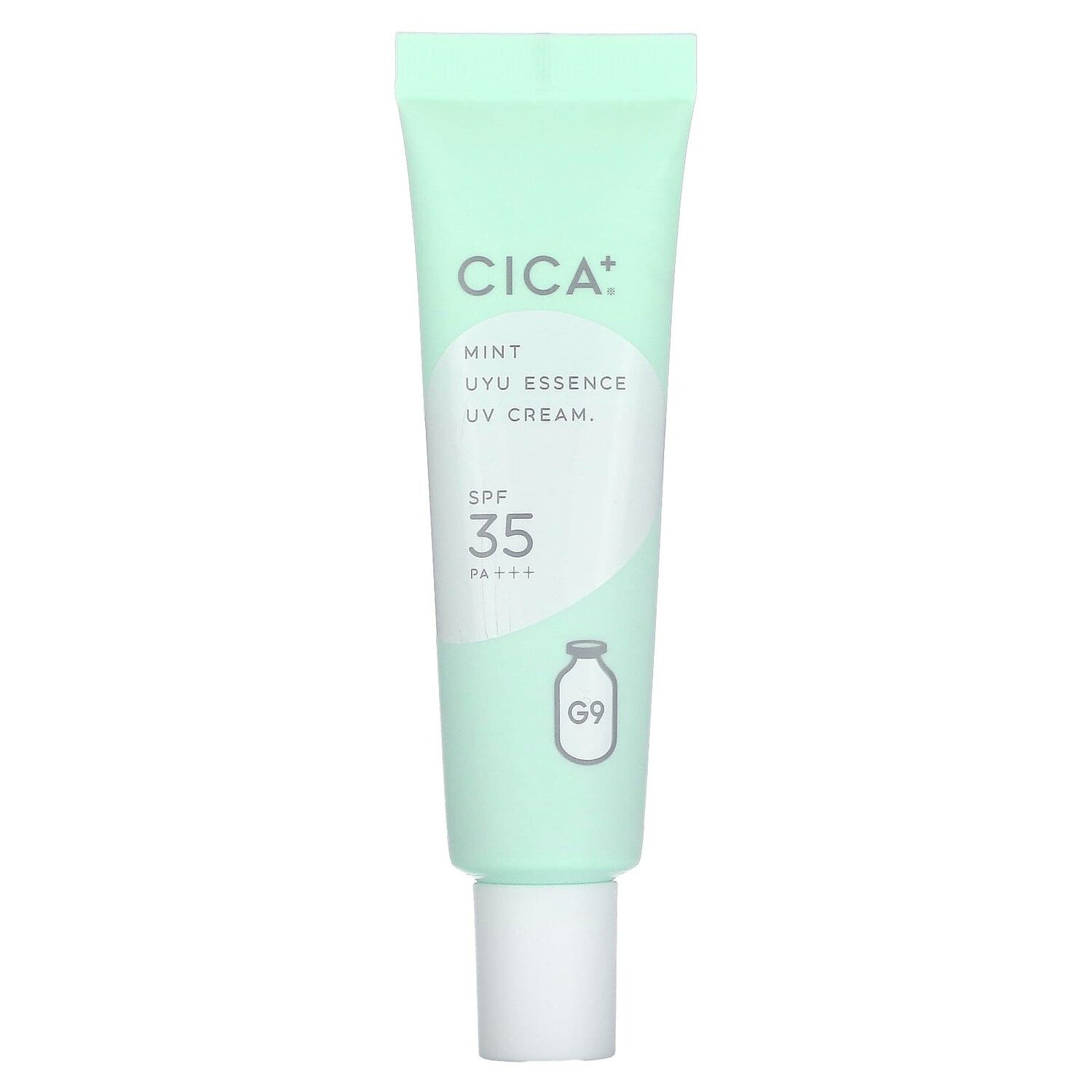 

Cica + UYU Essence UV Cream, УФ-крем, SPF 35 PA +++, мята`` 25 г, G9skin