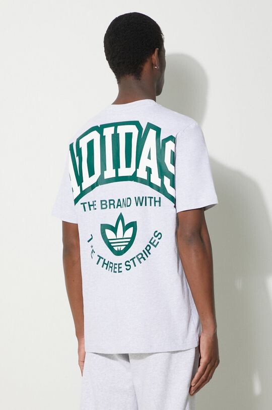 

Хлопковая футболка adidas Originals, серый