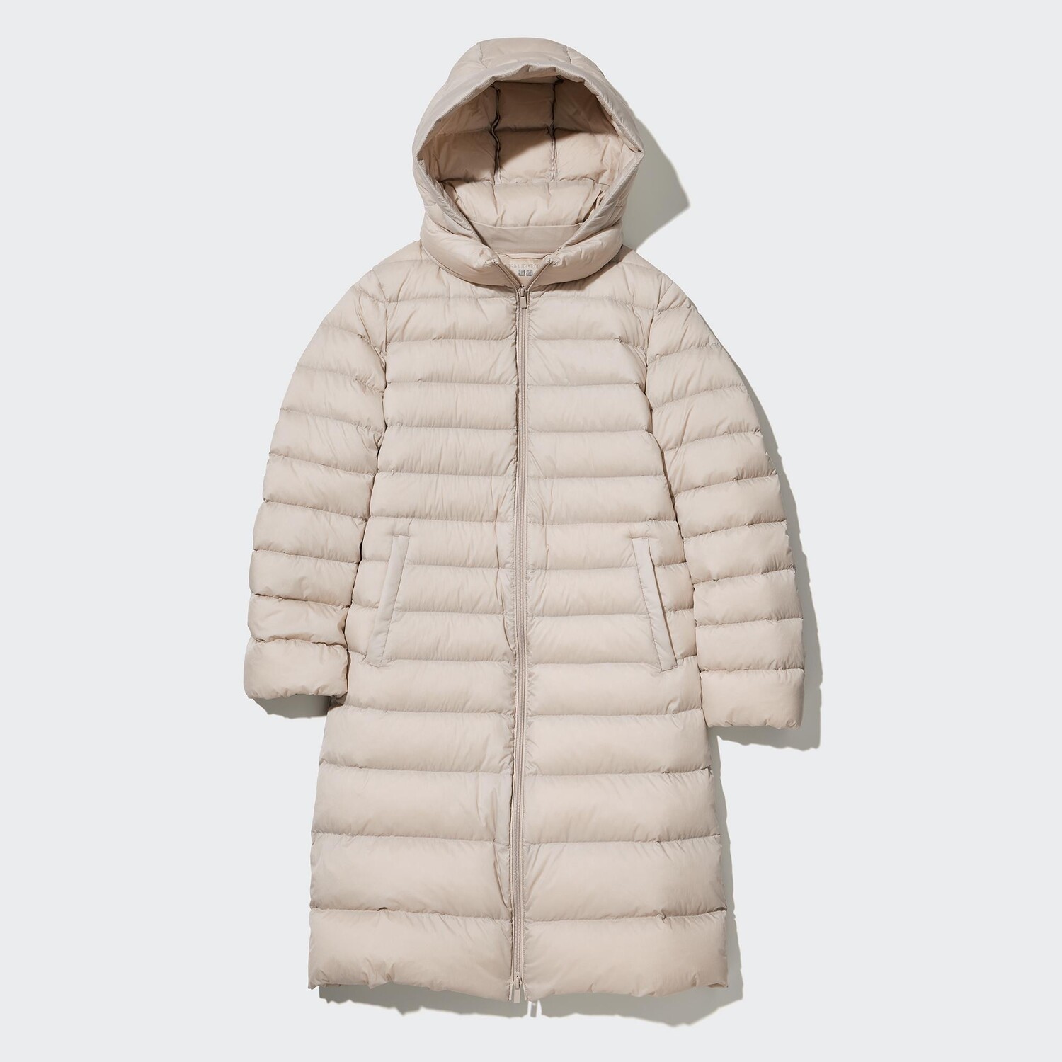 

Сверхлегкое длинное пухово UNIQLO, бежевый