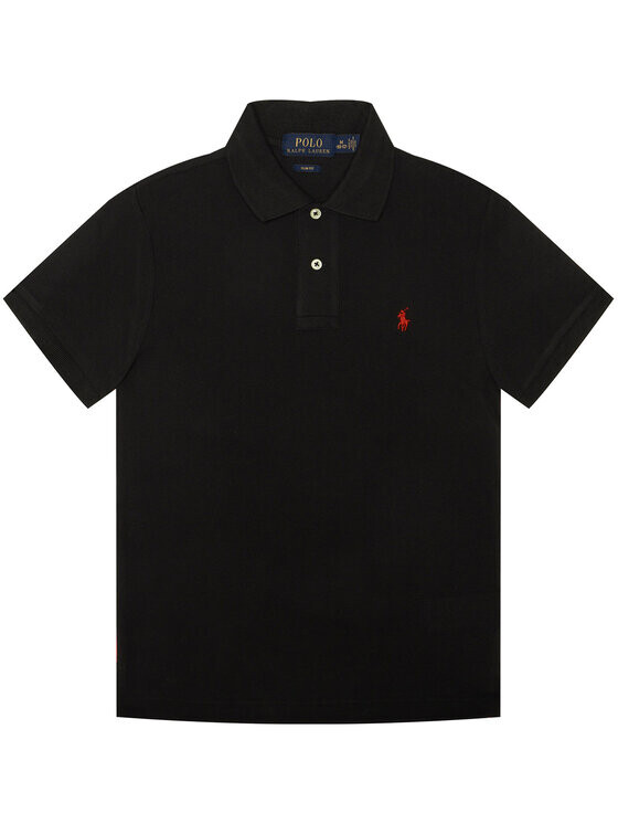 

Рубашка-поло узкого кроя Polo Ralph Lauren, черный