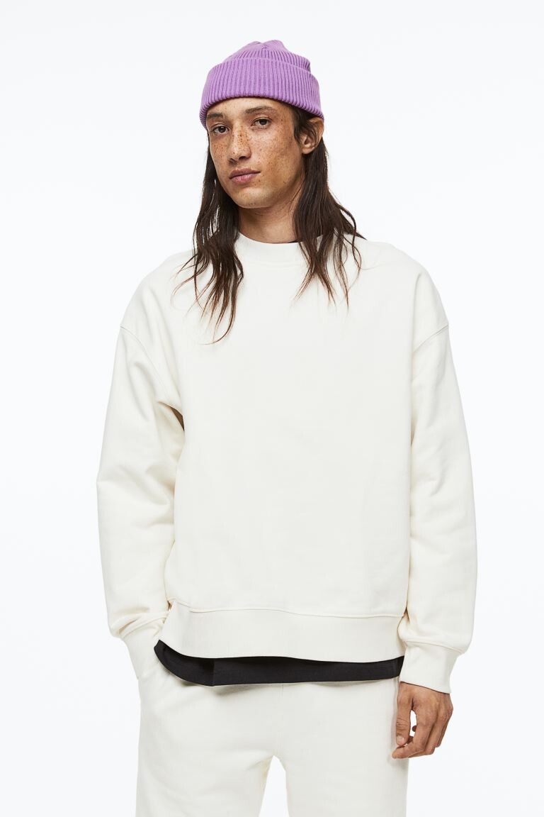 

Хлопковая толстовка оверсайз H&M