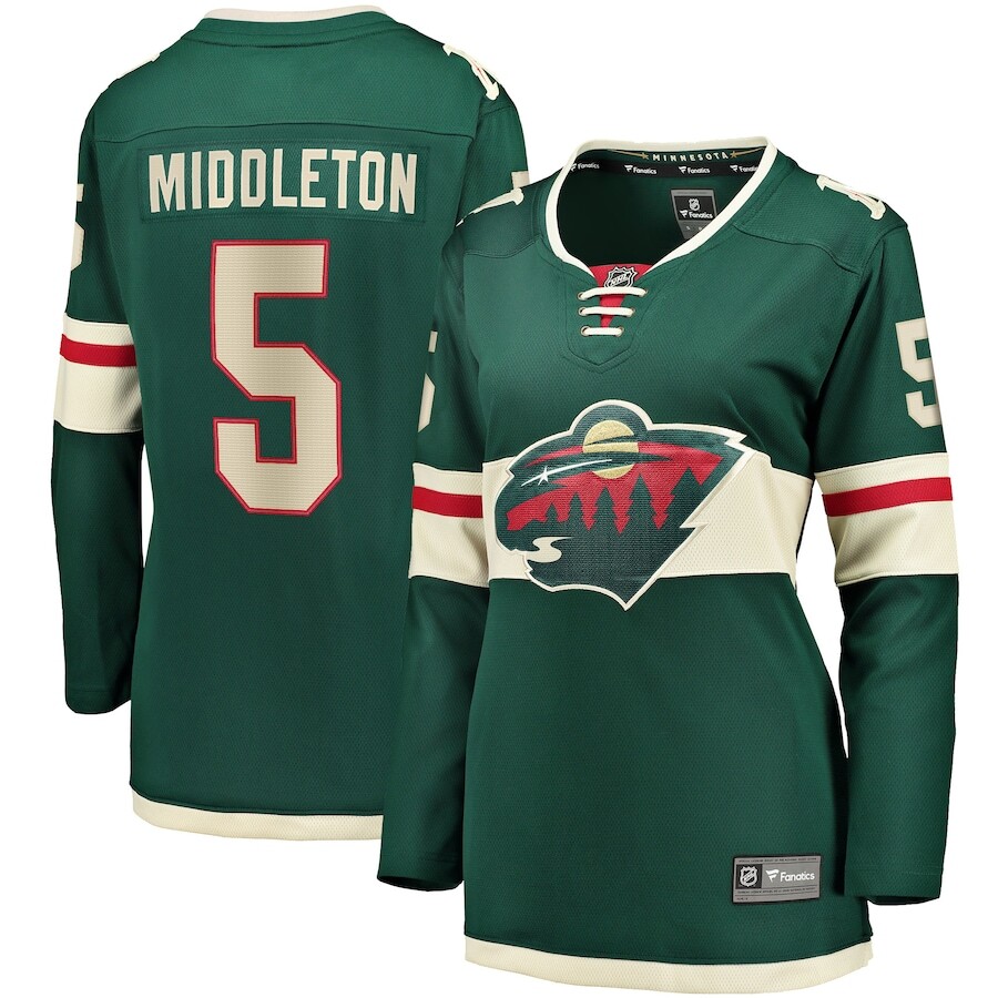 

Джерси Fanatics Branded Minnesota Wild, зеленый