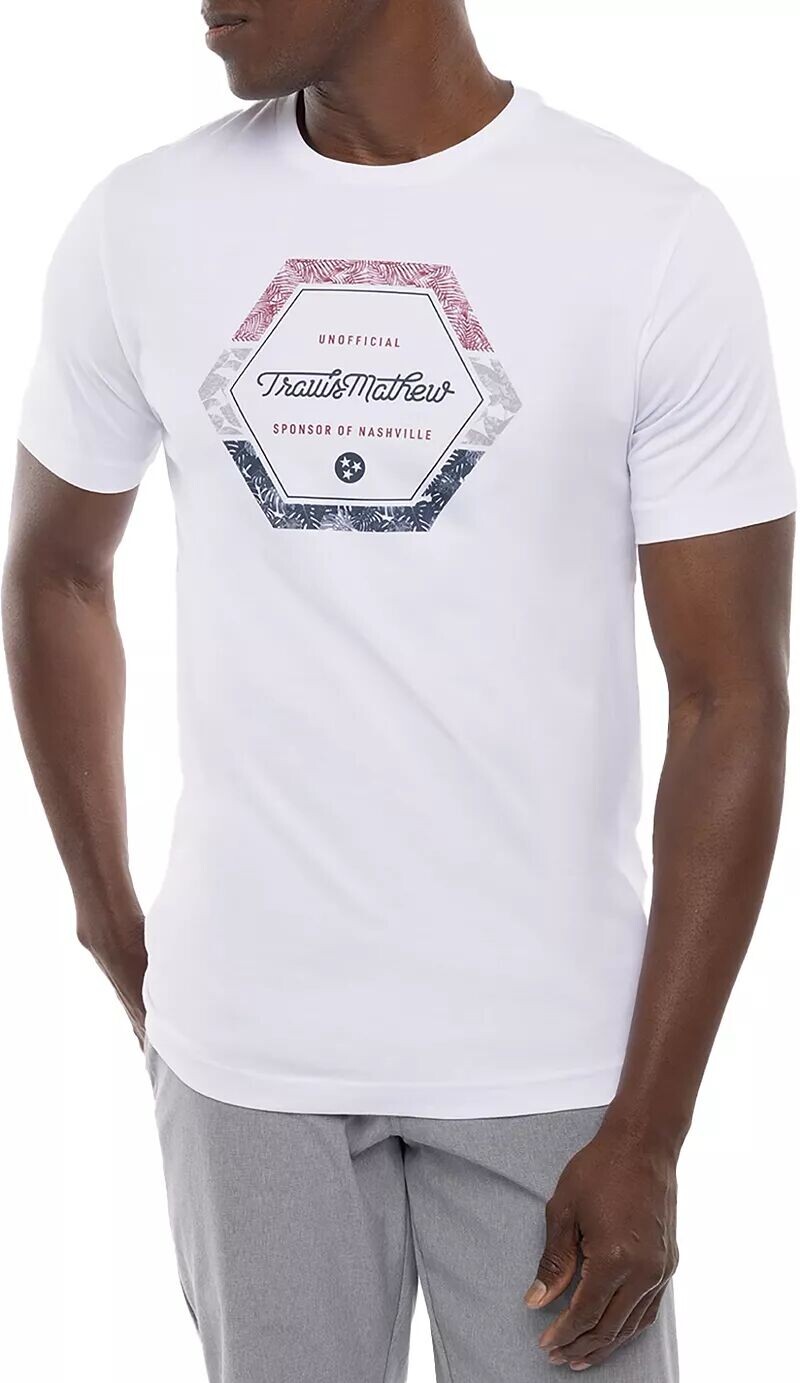 

Мужская футболка для гольфа TravisMathew Barbeque King, белый