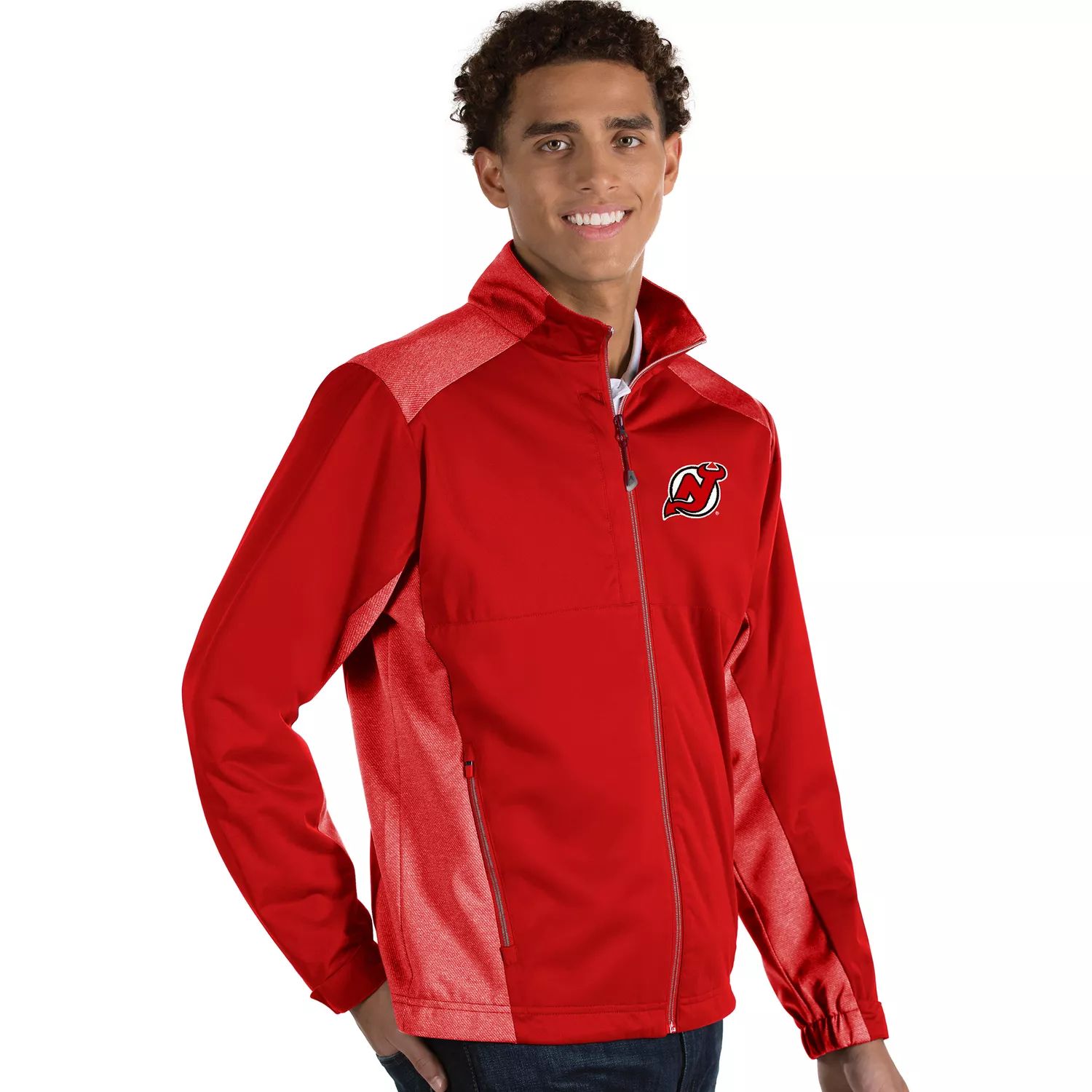 Мужская куртка на молнии Antigua Revolve New Jersey Devils цена и фото
