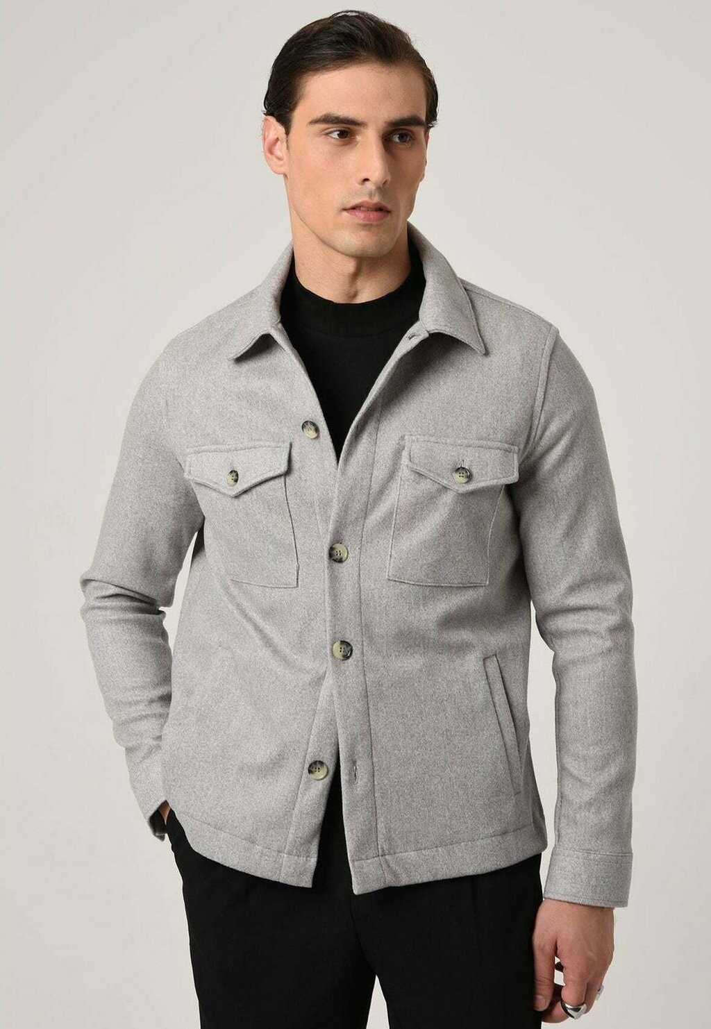 

Рубашка REGULAR FIT WITH Antioch, цвет light grey