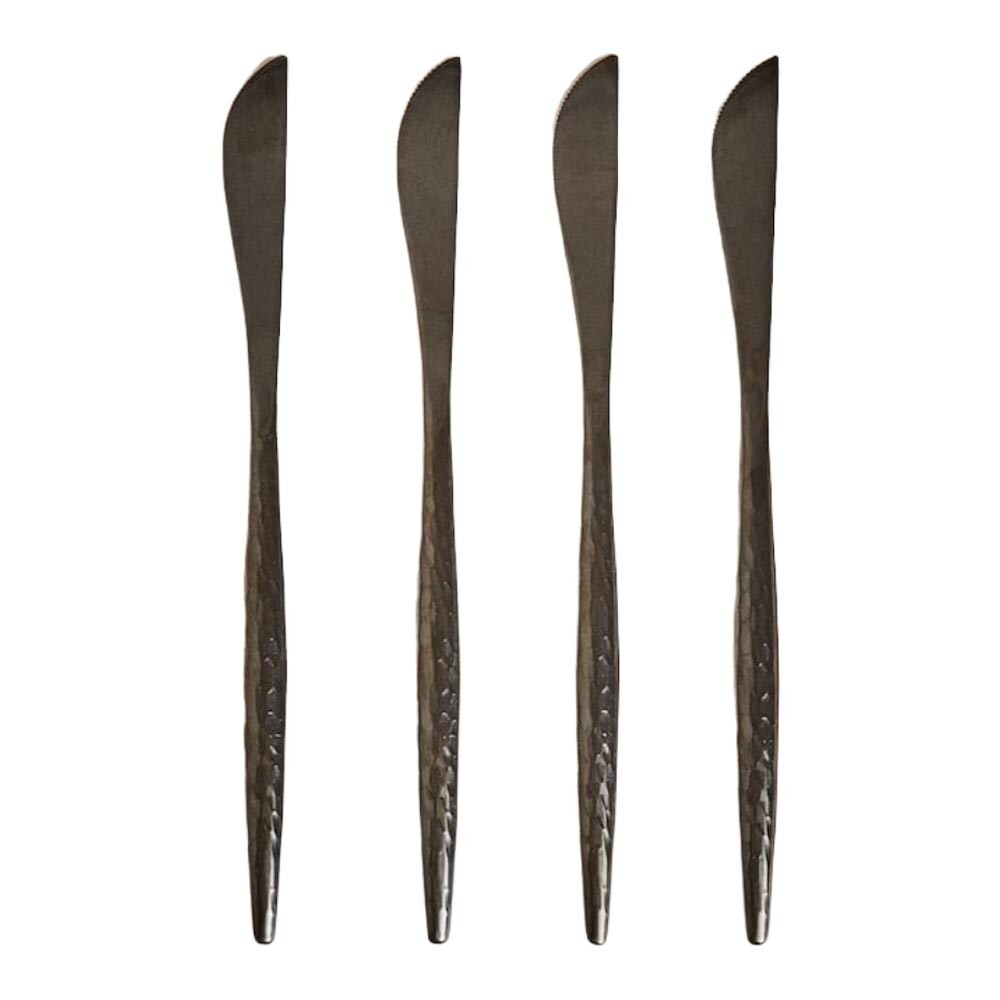 

Набор ножей Zara Home Hammered Handle, 4 предмета, черный