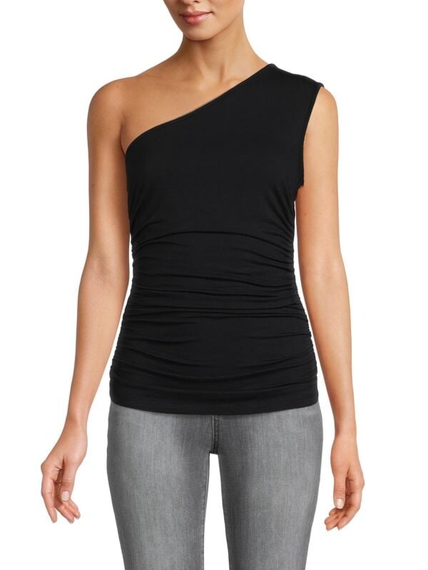 

Майка на одно плечо BCBGMAXAZRIA Black