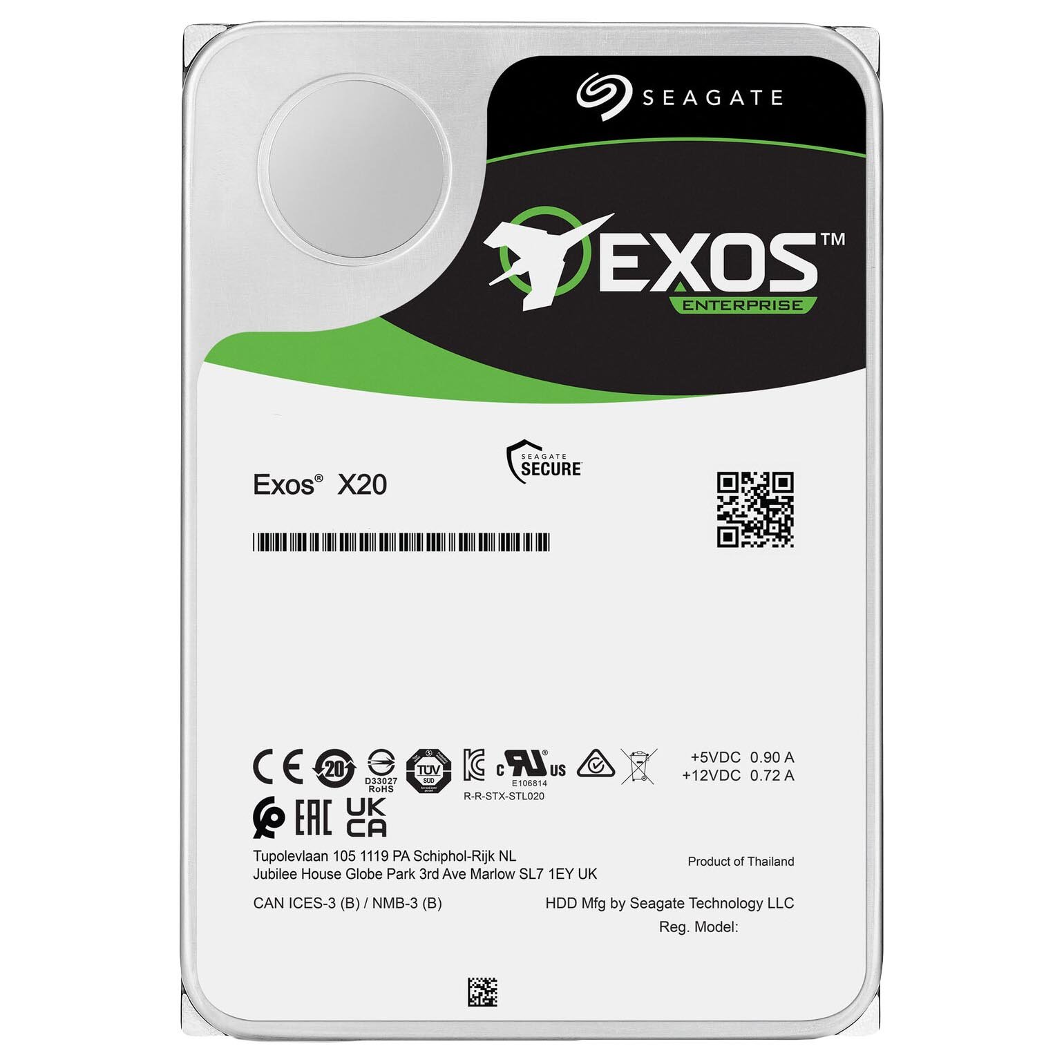 Внутренний жесткий диск Seagate Exos X20, ST18000NM003D, 18 Тб – купить с  доставкой из-за рубежа через платформу «CDEK.Shopping»