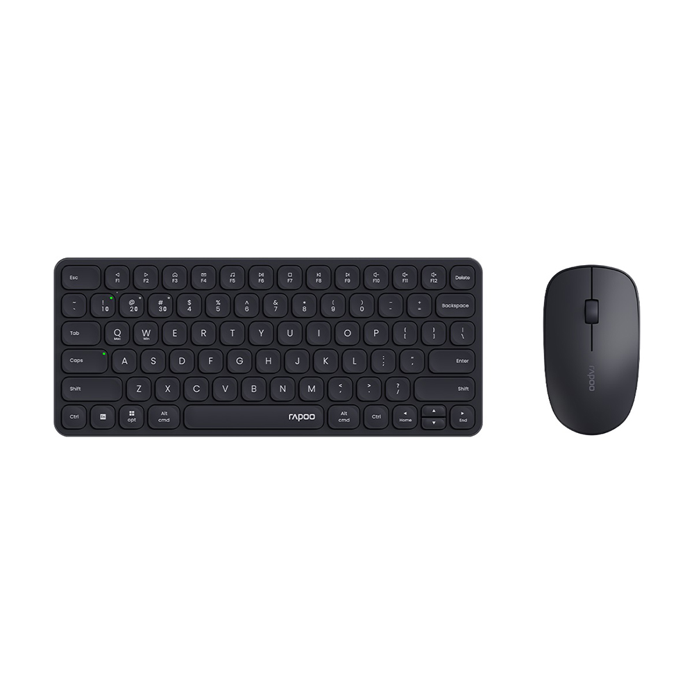 комплект клавиатура мышь rapoo 9700м dark grey серый серый 14521 Комплект периферии Rapoo 9000S (клавиатура + мышь), беспроводной, темно-серый