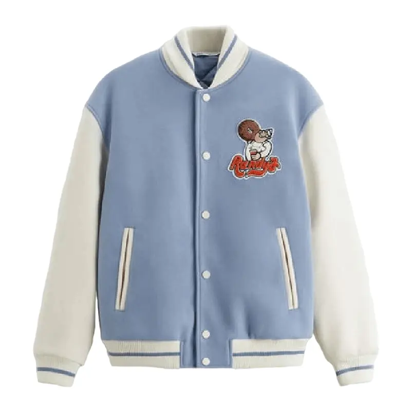 

Куртка Zara Bomber With Randy’s Donuts Patches, голубой