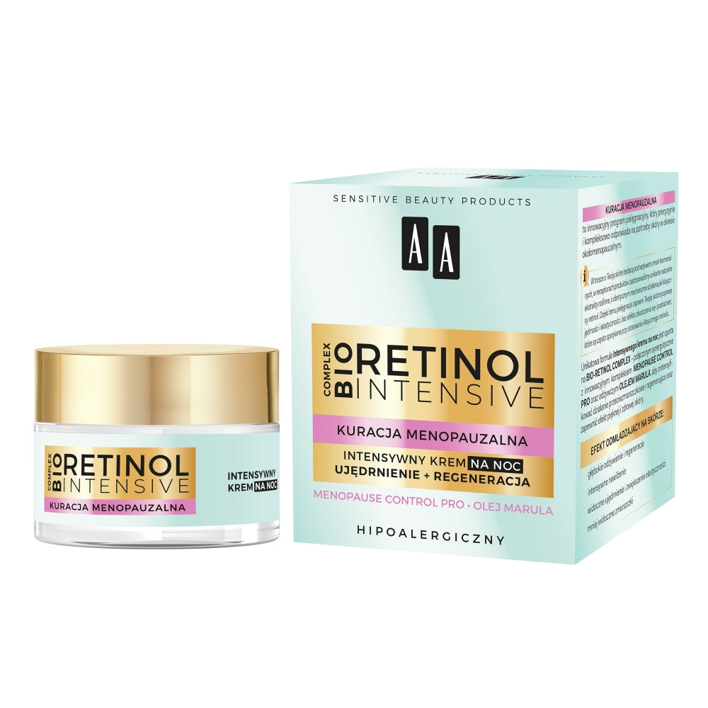 AA Retinol Intensive Menopausal Treatment интенсивный ночной крем  укрепляющий + регенерация 50мл – заказать с доставкой из-за рубежа через  онлайн-сервис «CDEK.Shopping»