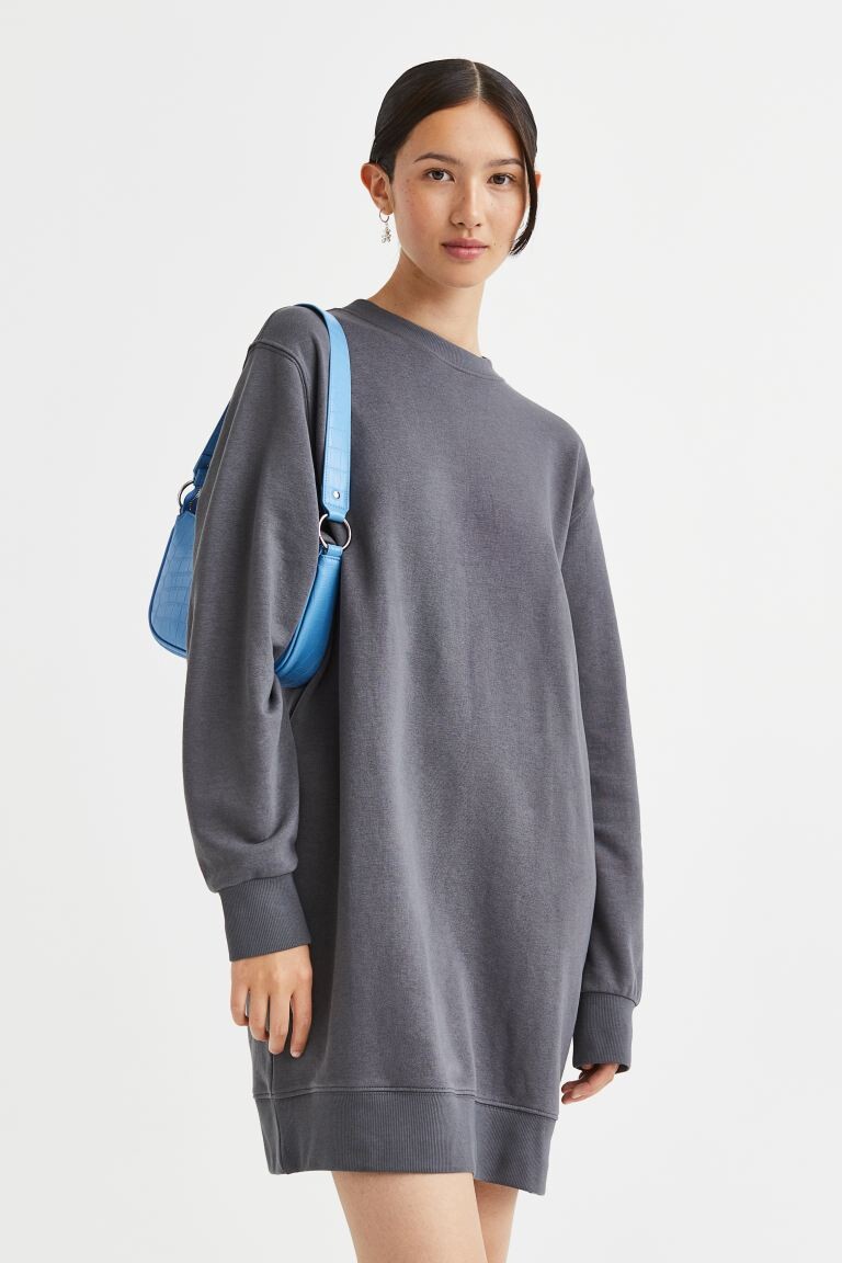 

Платье-толстовка H&M, темно-серый