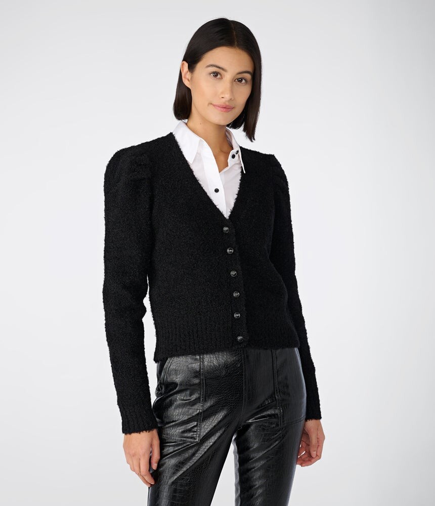 

Кардиган с пуховыми рукавами Karl Lagerfeld, черный