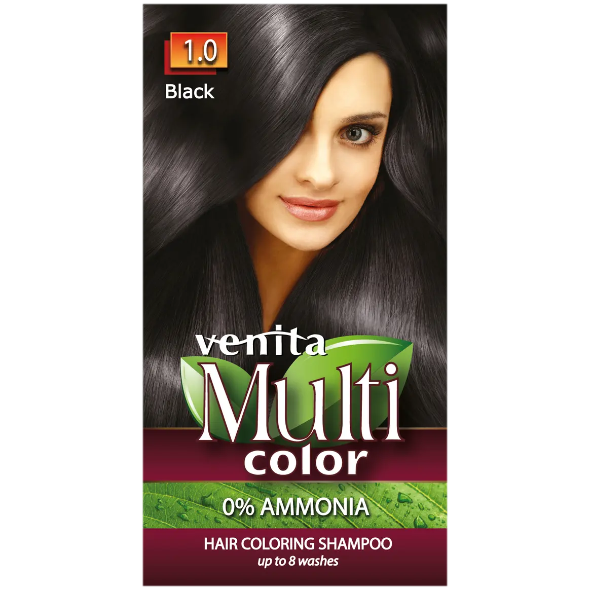 

Venita Multi Color шампунь для окрашивания волос 1.0 черный, 40 г