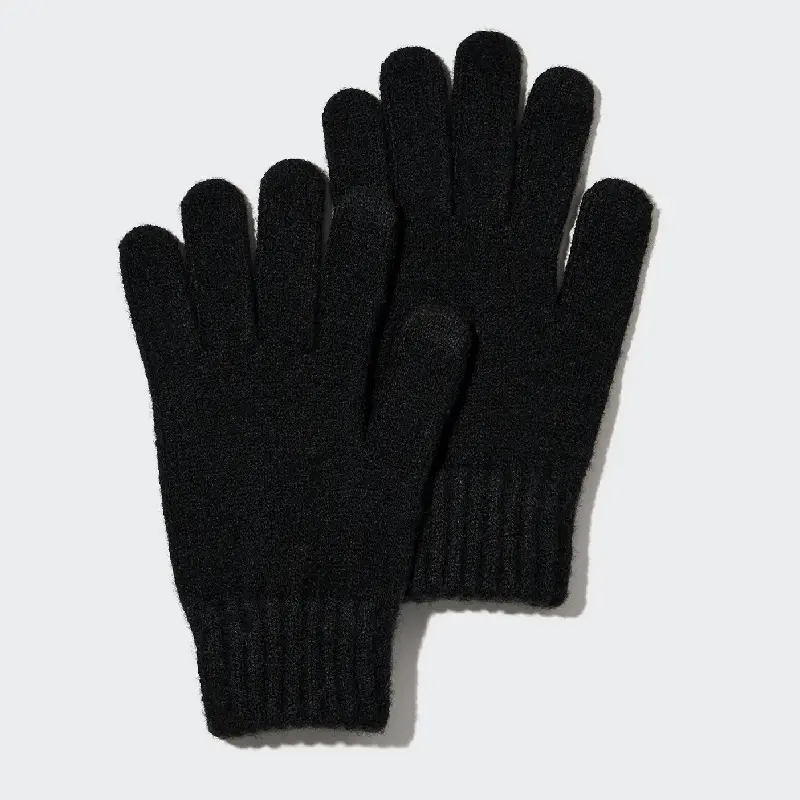 

Перчатки Uniqlo Kids Heattech Knitted Thermal, черный