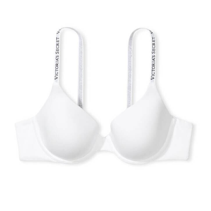 

Бюстгальтер хлопковый Victoria's Secret The T-shirt Lightly Lined Coverage, белый
