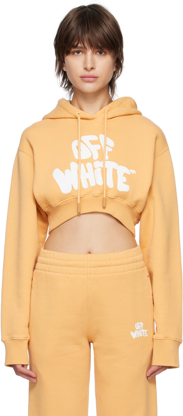 

Оранжевая толстовка с капюшоном в стиле 70-х Off-White, Оранжевый