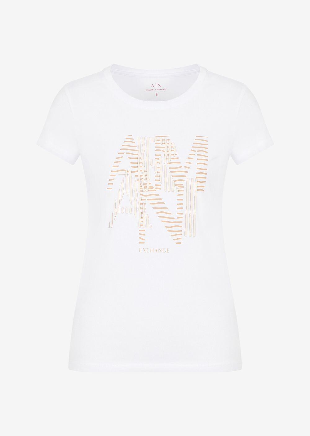 

Приталенные футболка Armani Exchange, белый