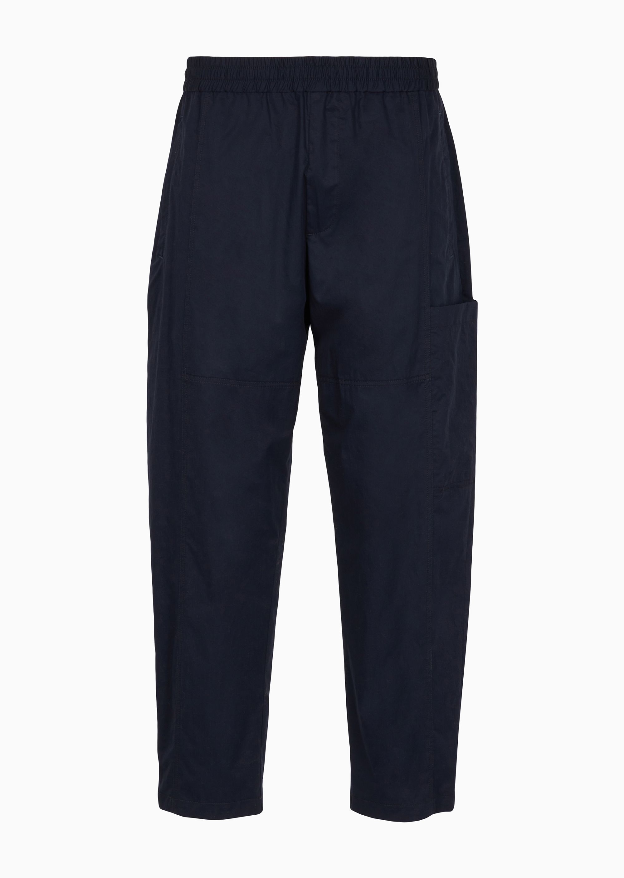 Брюки Armani Exchange Casual, темно-синий джинсы прямого кроя с высокой талией и множеством карманов средняя стирка