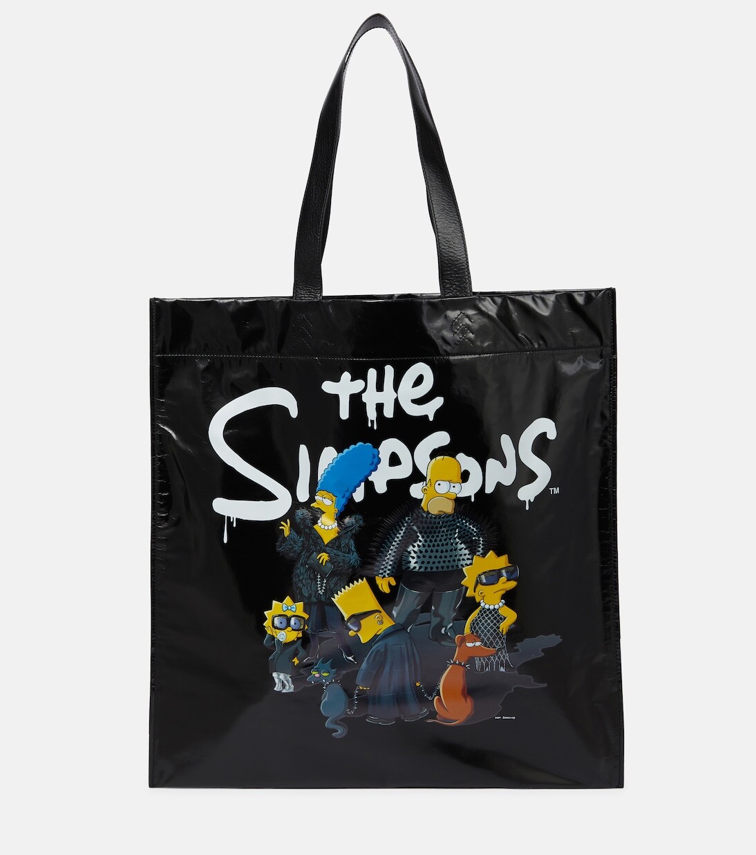 

Кожаная сумка-тоут среднего размера x the simpsons tm & 20th television Balenciaga, черный