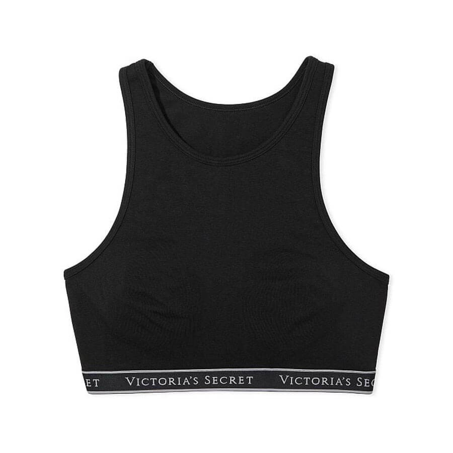 

Бюстгальтер Victoria's Secret Logo Cotton Scoop, черный