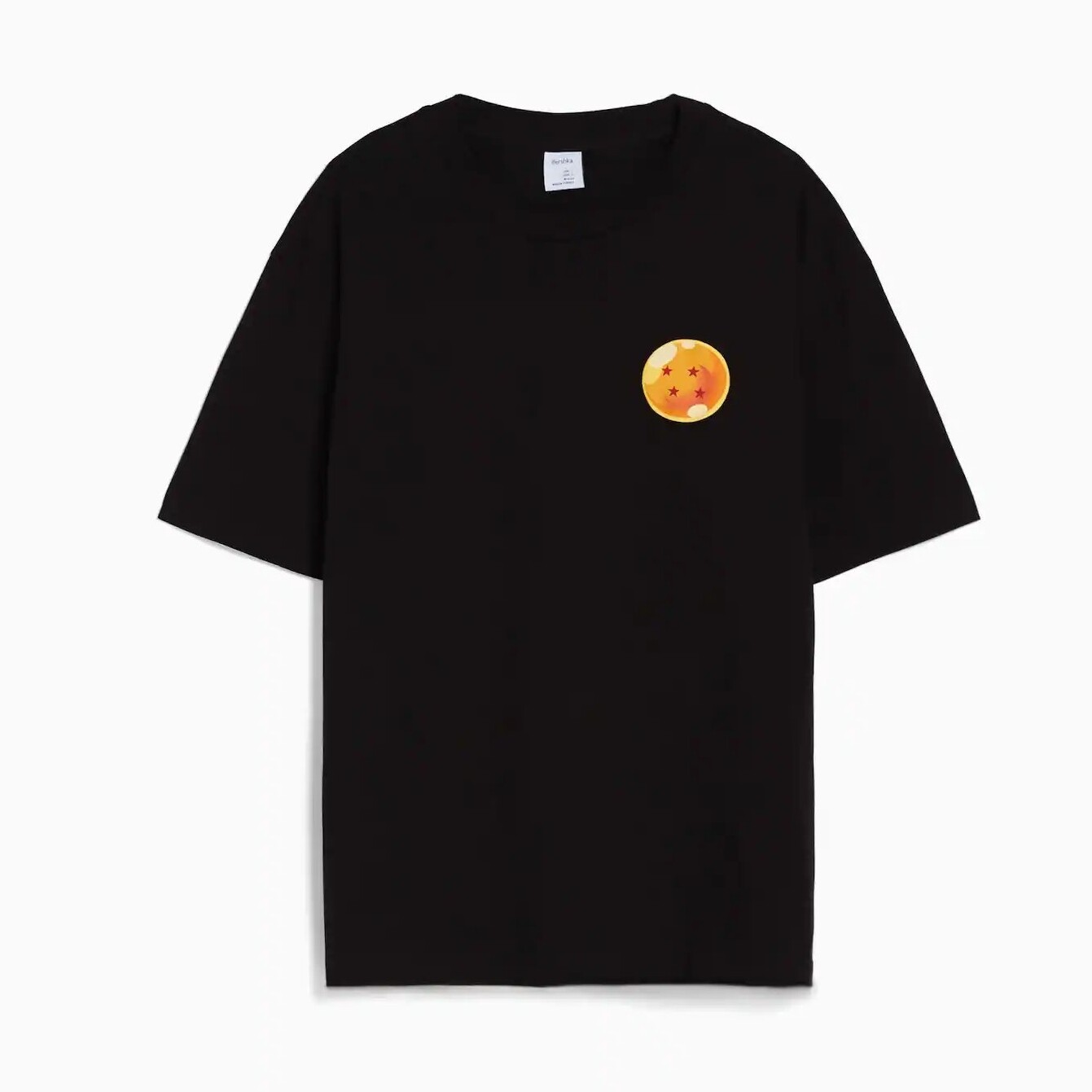 

Футболка Bershka Dragon Ball Boxy-fit, черный