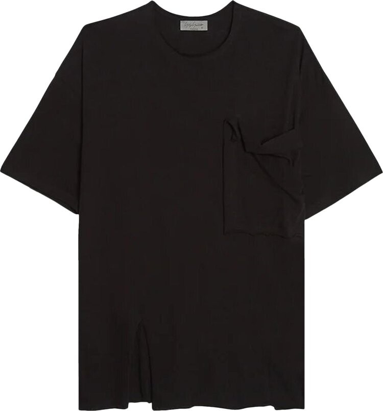 

Футболка Yohji Yamamoto Pour Homme Pocket Half-Sleeve T-Shirt Black, черный