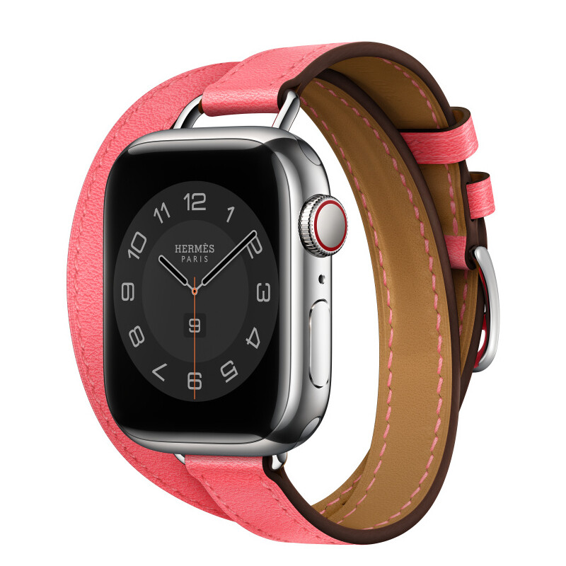 

Умные часы Apple Watch Series 8 Hermes (GPS + Cellular), 41мм, Silver/Rose Azalée