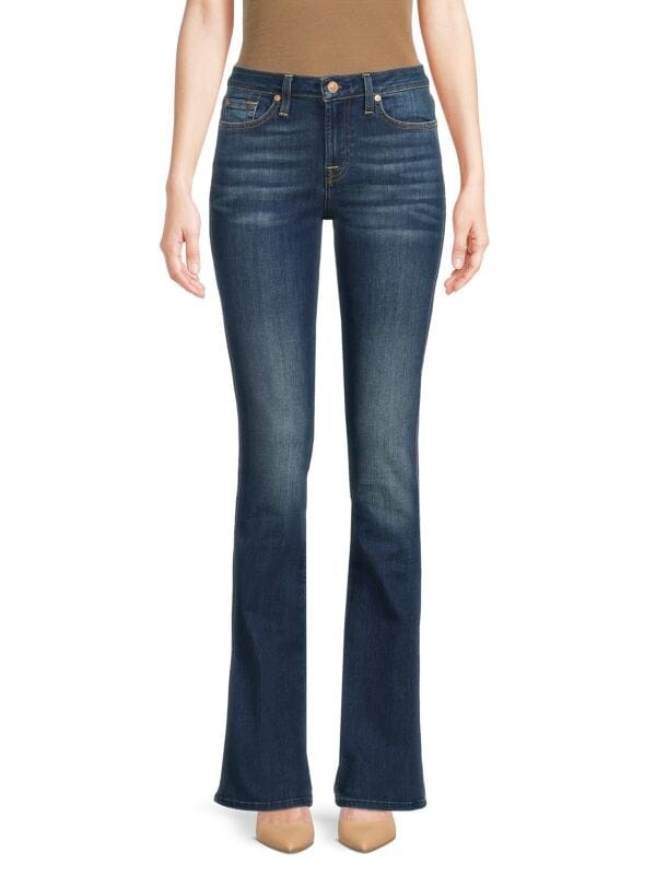 

Джинсы с Бахромой 7 For All Mankind Kimmie Boot Cut, new dawn