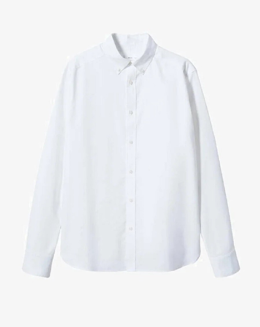 

Рубашка Mango Kids Oxfordtb, белый
