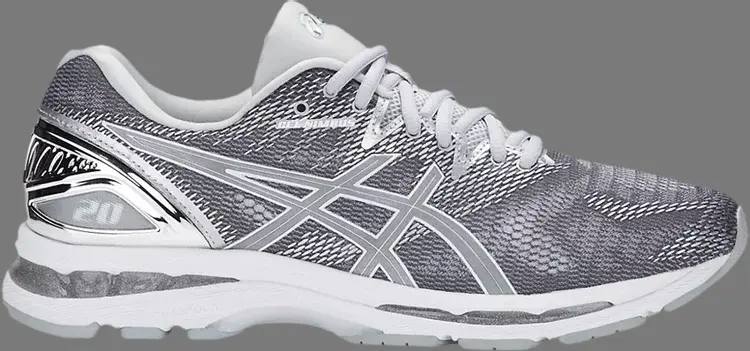 

Лимитированные кроссовки gel nimbus 20 platinum 'carbon silver' Asics, серый