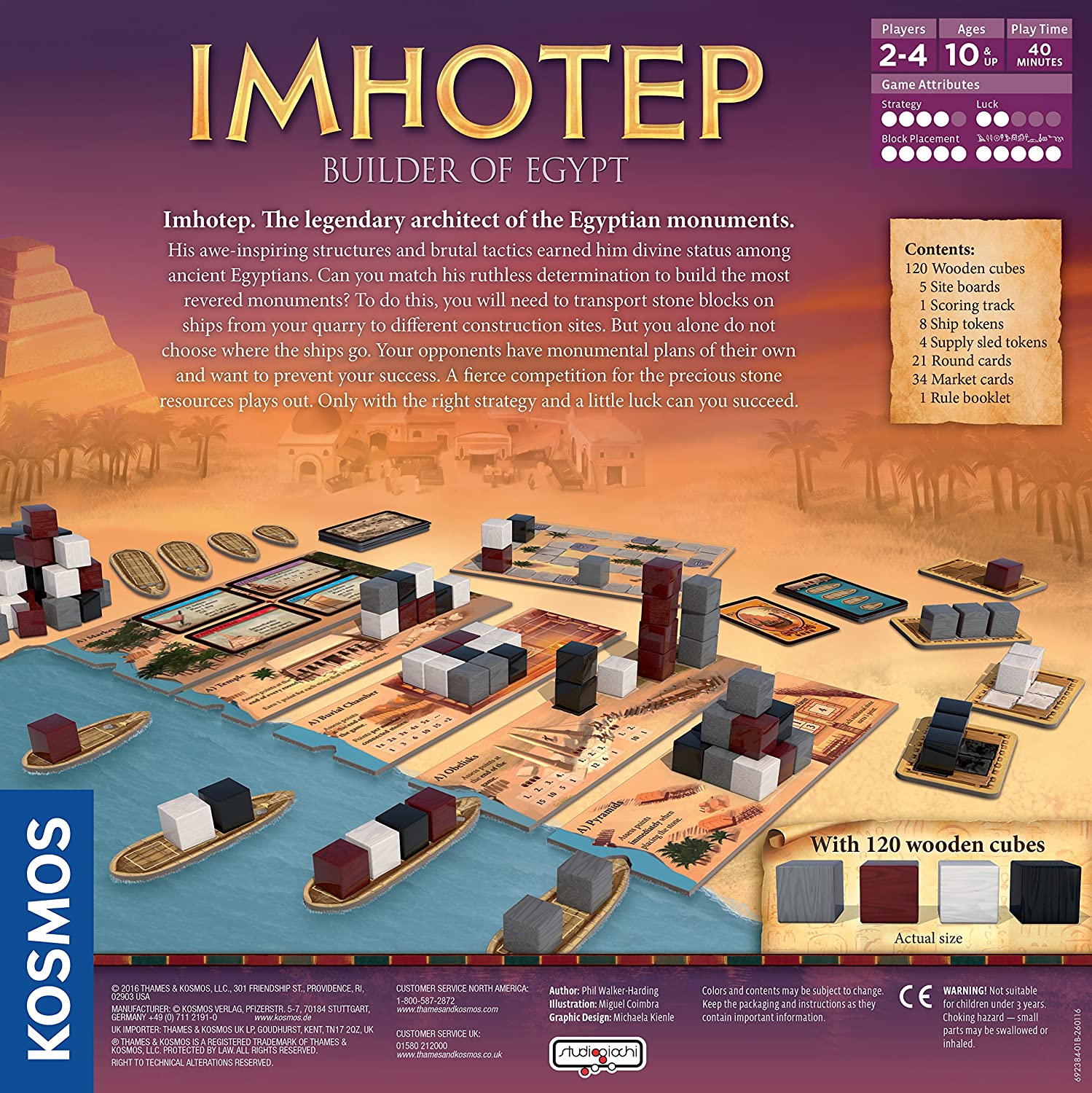 Настольная игра Thames & Kosmos Imhotep: Builder Of Egypt – купить по  выгодным ценам с доставкой из-за рубежа через сервис «CDEK.Shopping»