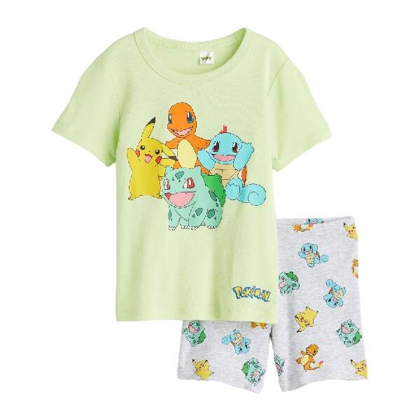 

Пижама H&M Pokemon, светло-зеленый/светло-серый