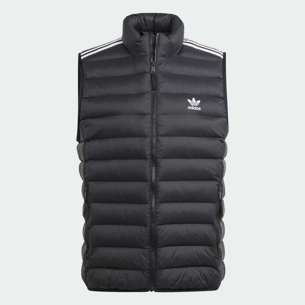 Утепленный жилет Adidas Originals Padded Stand Collar, черный/белый