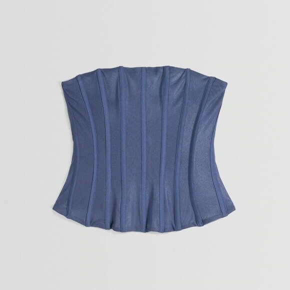 

Корсет Bershka Tulle, синий